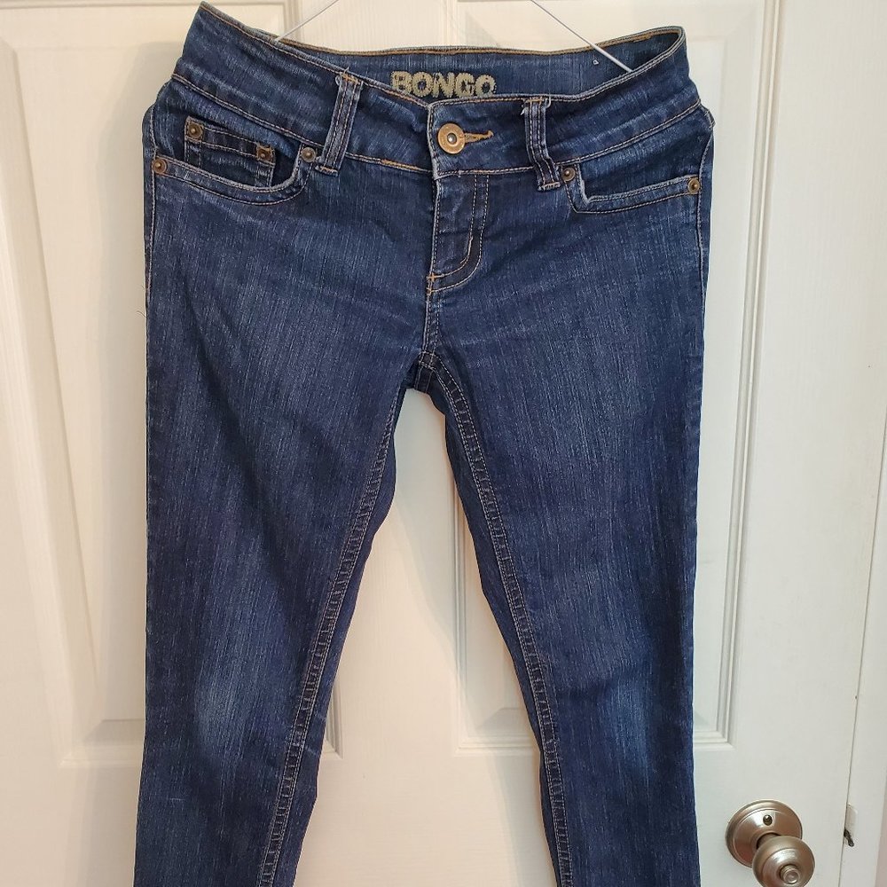 Bongo Denim Dark Blue Jeans - Size XS (1) | Vintage Style & Chic Fit
